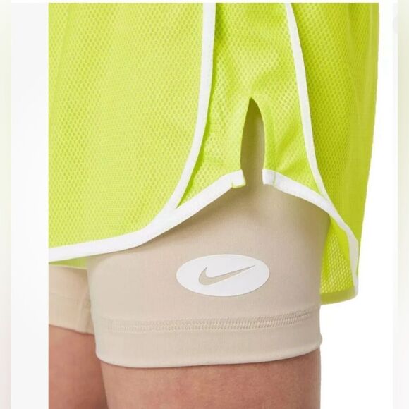 Nike Dri-Fit Yellow Running Shorts Training Youth Girls Size Small NWT - Picture 8 of 8